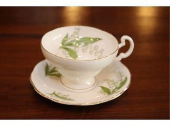 Vintage Crownford Fine Bone China Teacup And Saucer Made In England(G-14)