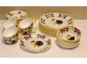 UCAGCO PY Dinnerware EARLY PROVINCIAL Plates Bowls Cups And Saucers.