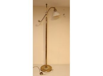Vintage Brass Adjustable Floor Lamp