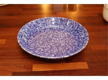 Blue Speckled Plate (G-37)