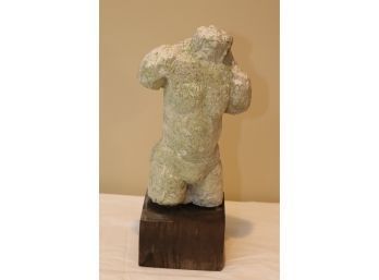 Body Sculpture On Wooden Base (F-27)