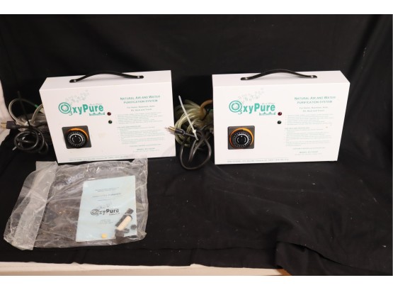 Pair Of Oxypure Natural Air And Water Purification System Model: ZO-153OP