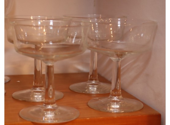 Set Of 4 Scherbert Champagne Daiquiri Glasses