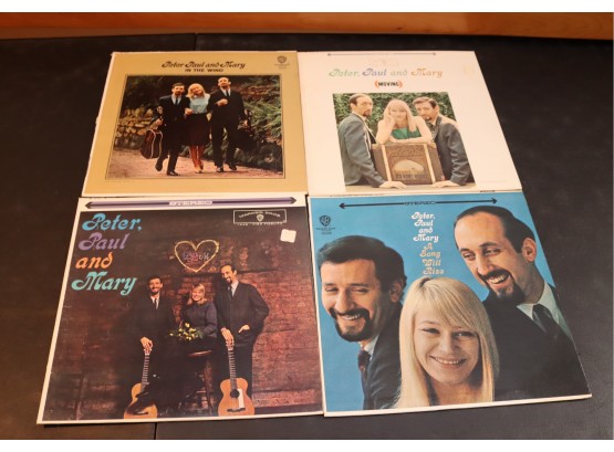 4 Peter, Paul And Mary Vinyl Record Albums (D-6)