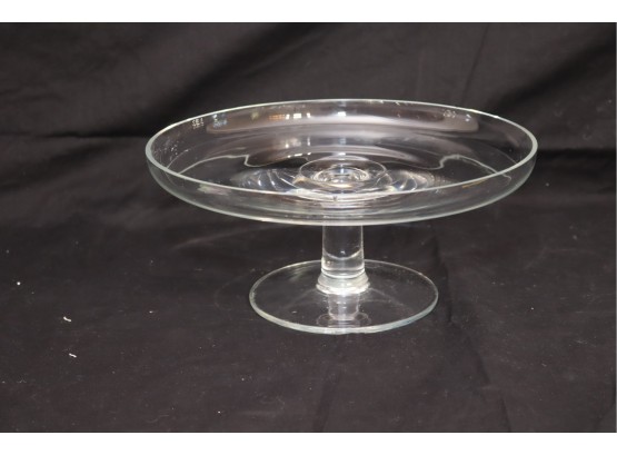 Glass Cake Plate (D-34)