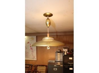 Vintage Mid Century Pull Down Lamp Chandelier (S-98)
