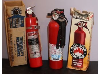Kiddie And American La France Fire Extinguishers