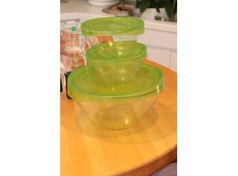 Luminarc Covered Glass Mixing Bowls (T-21)