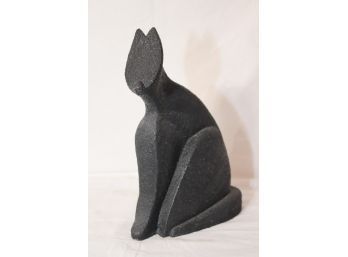 Vintage Cat Sculpture Signed Ray Farber. (R-15)