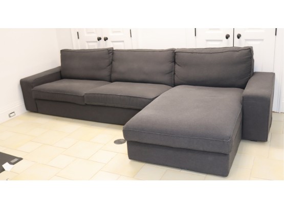 Super Comfy Gray Sectional Couch
