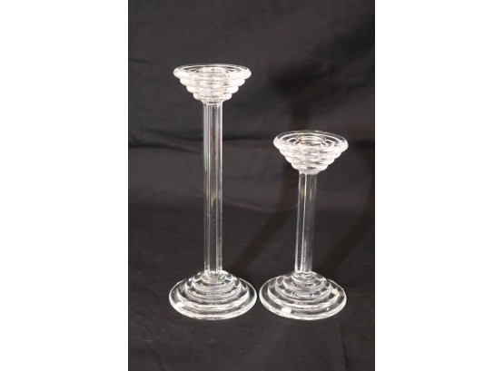 Pair Of Riedel Candle Sticks (B-28)