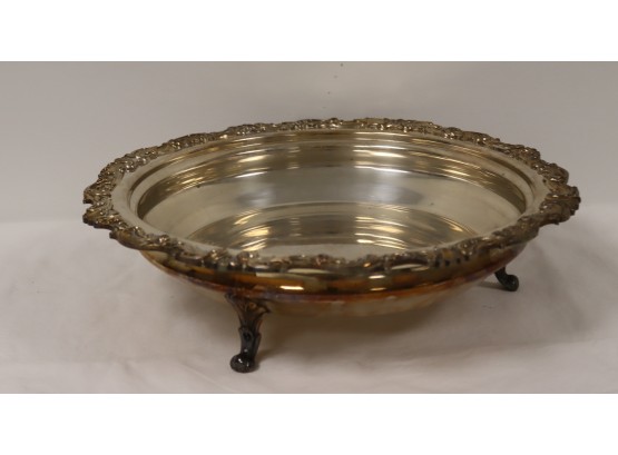 Footed Silverplate Bowl (B-63)