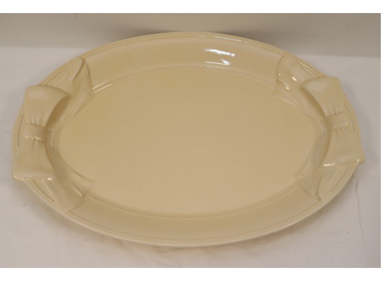 Ceraic Serving Platter With Bows (A-79)