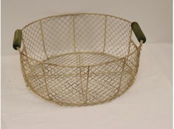 Vintage Metal Egg Basket