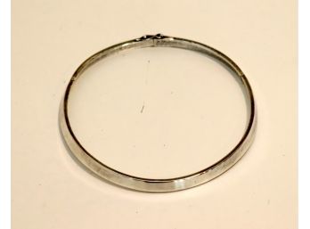 Hinged Thick Sterling Silver Choker Necklace Made In Mexico .925 (W-4)
