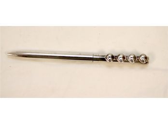 RARE Tiffany & Co Sterling Silver  4 Heart Padlocks Ballpoint Pen