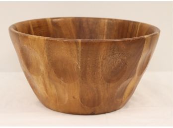Authentic Kitchen Natural Collection Wood Salad Bowl. (A-52)
