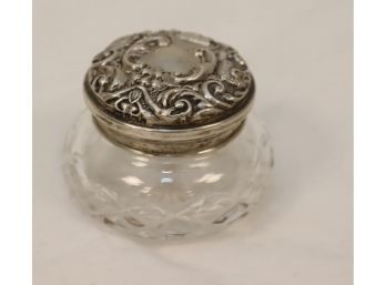 Silver Top Trinket Jar