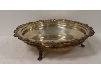 Footed Silverplate Bowl (B-63)