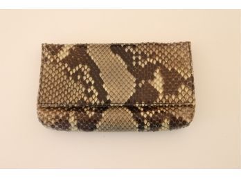 Ted Ross NYC Python SnakeSkin Clutch Bag (P-8)