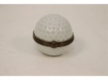 Limoges France Golf Ball Trinket Box (A-87)
