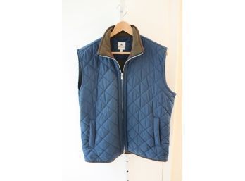 Peter Millar Blue Quilted Vest Size M