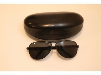 Prada Aviator Sunglasses Black Rhinestones Rivets