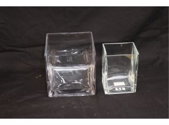 Square Glass Vases (B-52)