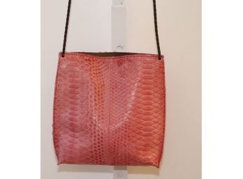 GaBaG.Co Pink Snakeskin Crossbody Bag Handbag (P-5)
