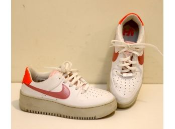 WOMENS NIKE AIR FORCE 1 SAGE LOW AF1 PINK/WHITE  Size 6