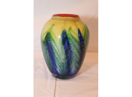 Fifth Avenue Crystal Art Glass Vase (K-4)