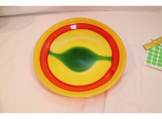 Fifth Avenue Crystal Art Glass Platter (K-3)