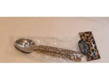 Hand Made Funky Town Leopard Serving Spoon Fork Cape Town, South Africa (K-59)