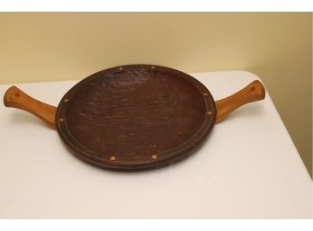 Wooden Bowl With Handles