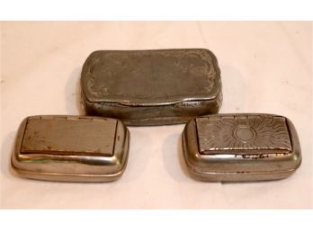 3 Vintage Snuff Boxes (K-86)