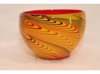 Fifth Avenue Crystal LTD Art Glass Murano Bowl  (K-67)