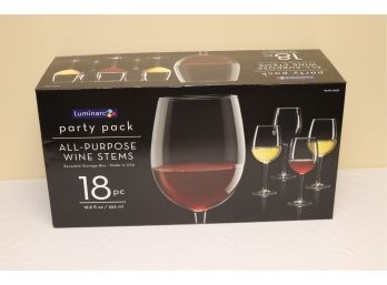 Luminarc Party Pack All Purpose Wine Stems 18 Pc. (A-9)