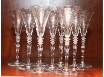 Set Of 9 Cordial Glasses (B-4)