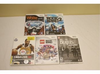 LOT OF 5 WII GAMES (A-47)