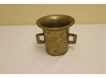 Vintage Brass Mortar No Pestle (B-17)