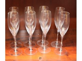 8 Bormioll Rocco Champagne Glasses (b-9)