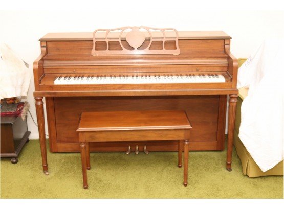 Vintage Primrose By Sohmer Upright Piano And Bench (P-91)