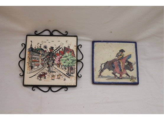 Vintage Hand Painted Tiles (P-62)