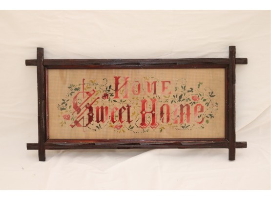 Vintage Framed Home Sweet Home Needle Point(P-5)