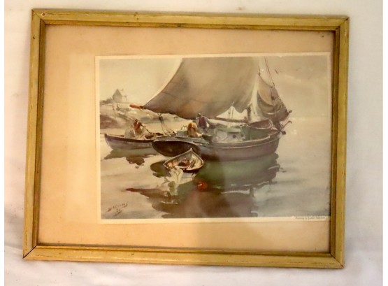 FRAMED James Sessions Sailboat Picture (P-69)