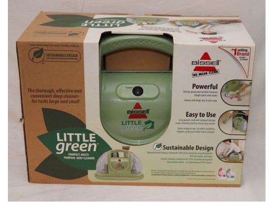 New In Box Bissell Little Green Compact Multi-purpose Deep Portable Carpet & Upholstery Cleaner (N-39)
