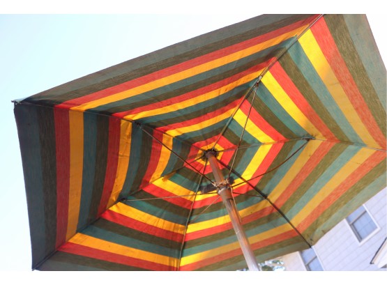 Vintage Aluminum Beach Umbrella