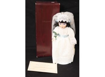 The Danbury Mint Mary...A Bride Of The 1950's Doll W/ COA And Box. (T-6)