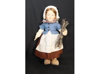 1990-92 R John Wright 20in Gretel Brinker Molded Felt Doll Jointed #197/ 350  (D-35)