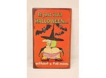 Halloween Full Moon  Tin Sign (P-24)